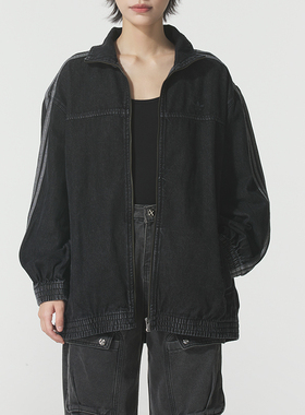 Adidas阿迪达斯三叶草女装2025秋季新款 DENIM OS TT 外套JY2897