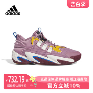 Adidas阿迪达斯男鞋2023秋新款缓震实战训练运动低帮篮球鞋IE9304