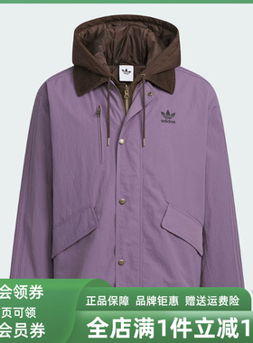 Adidas阿迪达斯三叶草男装2025冬季新款2IN1 JKT PAD棉夹克KW1240