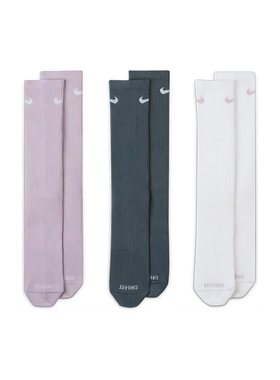 Nike耐克男袜女袜2025冬季新款 EVERYDAY PLUS 休闲高筒袜SX6891