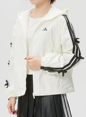 Adidas阿迪达斯女装2026春季新款DCE WV LL JKT连帽外套KR7602