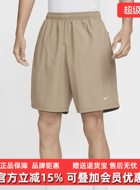 Nike耐克男裤2025秋季新款 SWSH WVN休闲宽松短裤DX0750