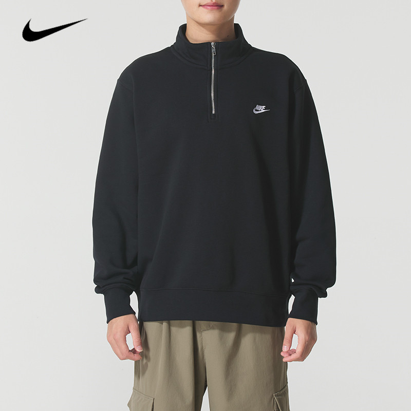 Nike耐克男装2025冬季新款M NK CLUB BB HZ TOP套头卫衣FN3865