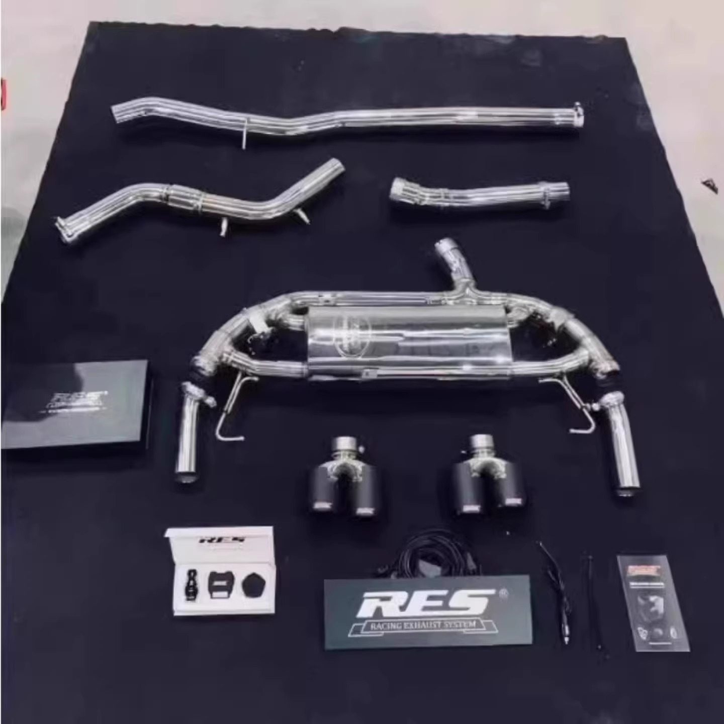 适用奔驰C200 C260 C300 w204 W205 E350阀门改装排气管 森德 RES