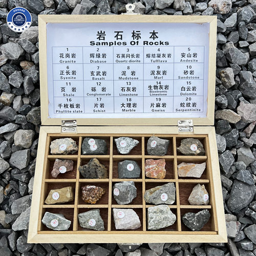 20种三大类岩石天然原石石头标本