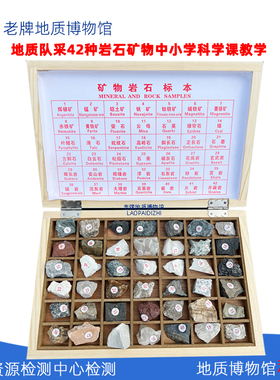 地质博物馆石头标本岩石金属矿石矿物标本原石天然儿童小学生教学