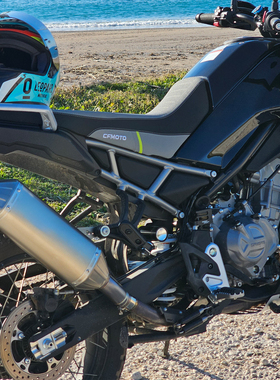 适用CFMOTO春风450MT摩托天蝎款排气管不锈钢中尾段原厂直上静音