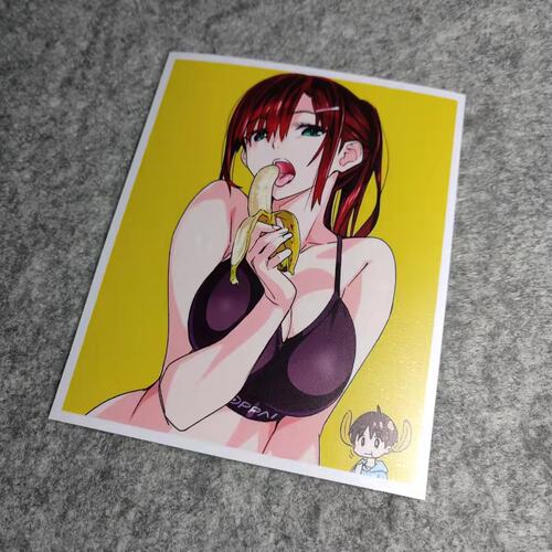 Q版香蕉女孩可爱二次元改装机车