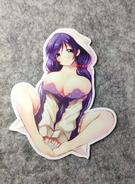 潮流改装二次元动漫汽车贴摩托贴纸侧窗二次元划纹烫画D1277