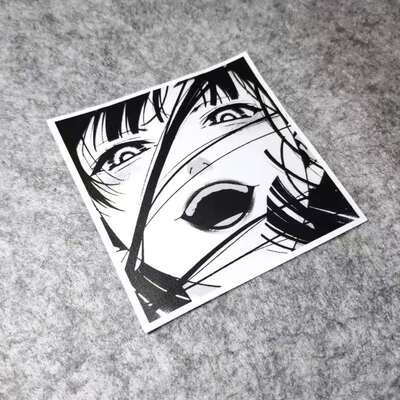 潮流二次元动漫汽车摩托贴纸侧窗挡划纹烫画D1762