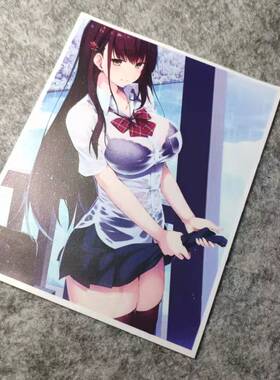 潮流改装二次元动漫汽车贴摩托贴纸侧窗二次元划纹烫画D1298