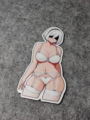 二次元车贴烫画性感卡通美女日