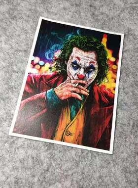 英雄小丑个性汽车摩托改装车贴后窗漂移机车摩托D1730