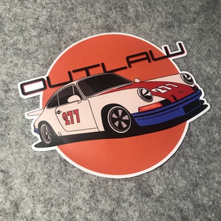 饰贴漂移贴jdm日系保时捷911划纹遮盖D521 装 个性 汽车摩托车改装