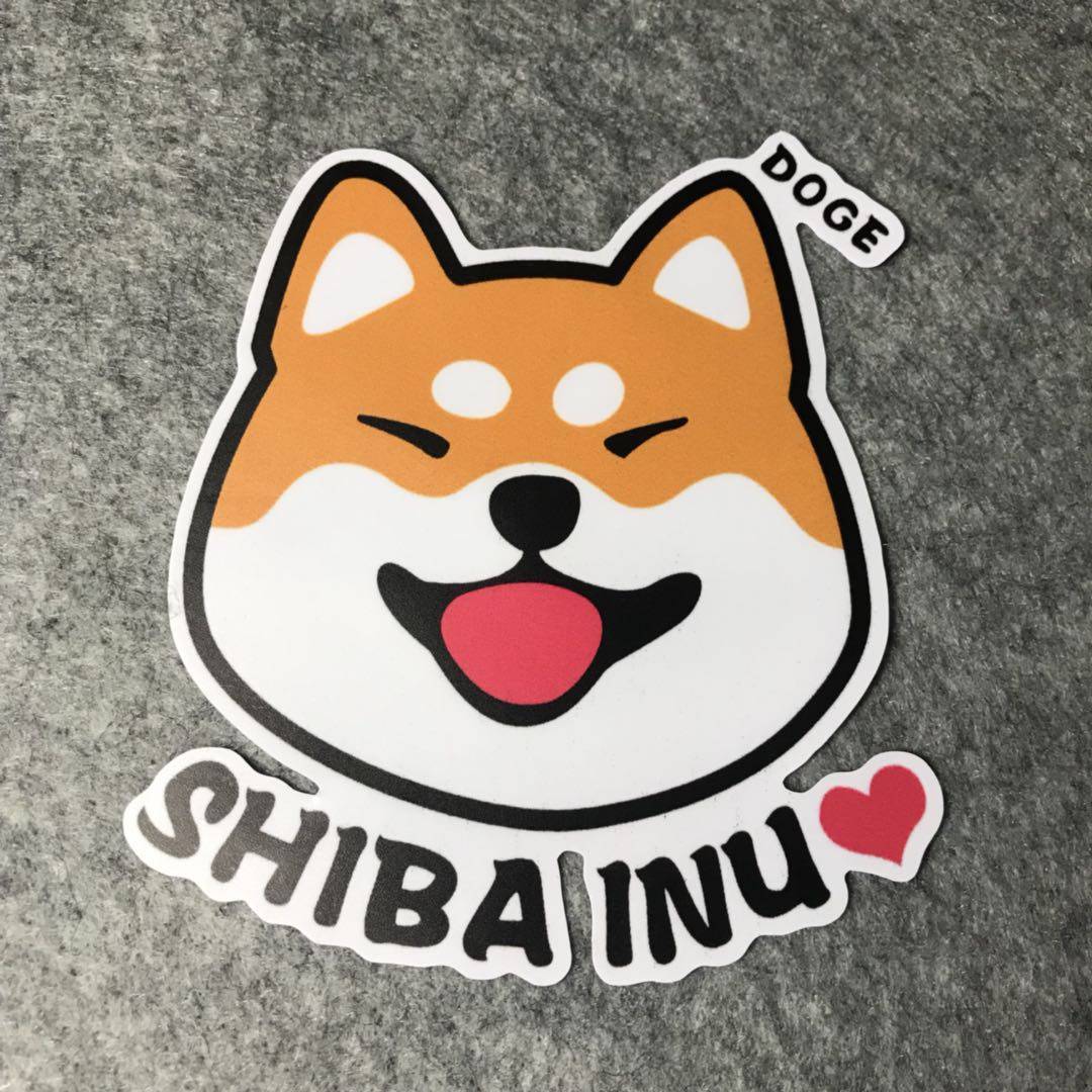 个性汽车摩托改装车贴后窗划纹遮挡touge漂移柴犬搞笑卡通d741