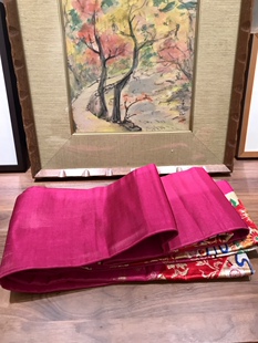 可做茶巾挂饰日式 手工织物大尺寸可裁剪 西阵织和服腰带 日本进口