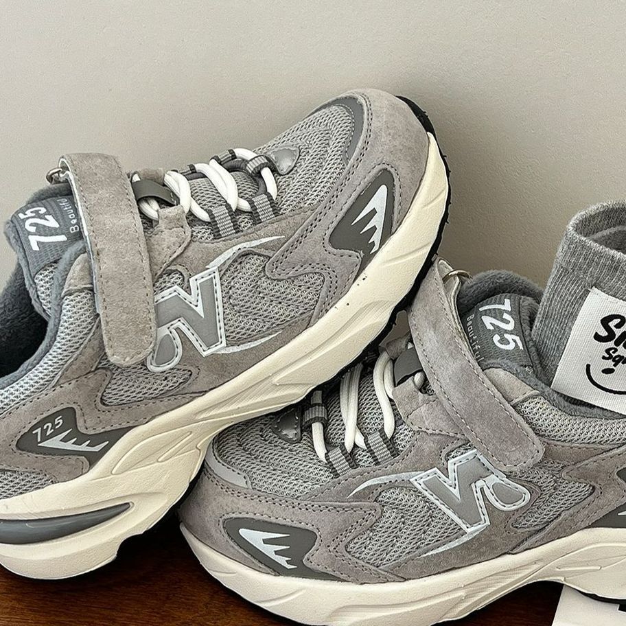 夏萌童鞋儿童冬季运动鞋2025新款男童加绒保暖老爹鞋女童休闲棉鞋