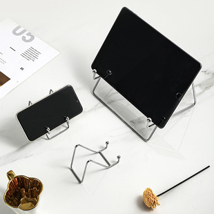 懒人手机平板电脑铁艺桌面懒人支架卧室立式展示架