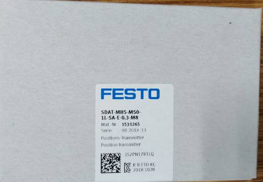 FESTO费斯托 1531265 SDAT-MHS-M50-1L-SA-E-0,3-M8全新现货