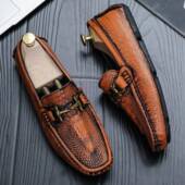 豆豆鞋 大尺码 男真皮休闲一脚蹬英伦驾车皮 商务正装 vkwwhy2025新款