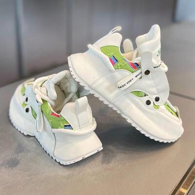 经典永不过时Minimalism Aquaman舒适皮面小白鞋男厚底增高老爹鞋