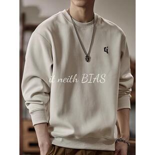 卫衣男秋冬2025新款 neith BIAS美式 上衣 百搭圆领休闲加绒长袖