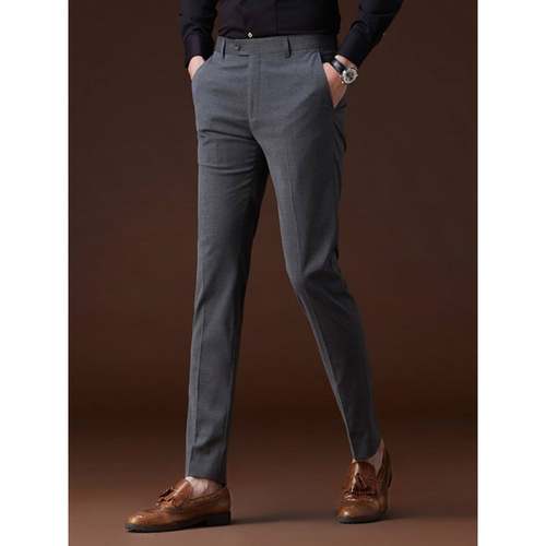 Mostarsea~高端质感 西裤男士修身商务正装直筒潮流职业西装裤子
