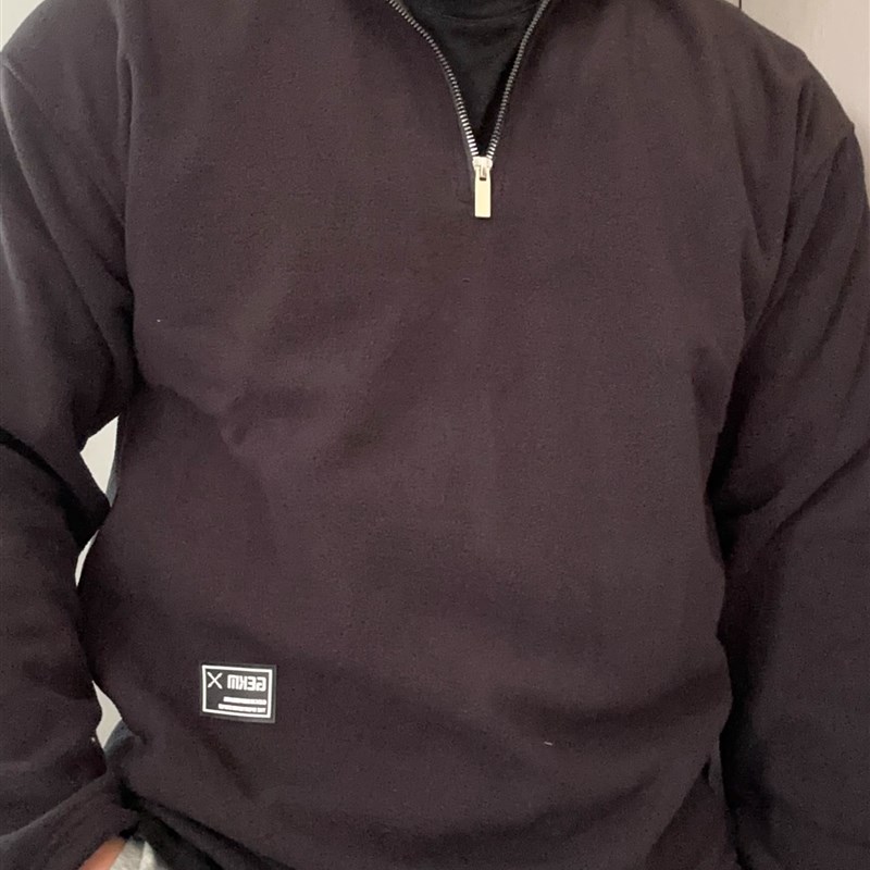 GM新潮 摇粒绒立领卫衣男秋冬款宽松覆古运动休闲长袖卫衣显块头