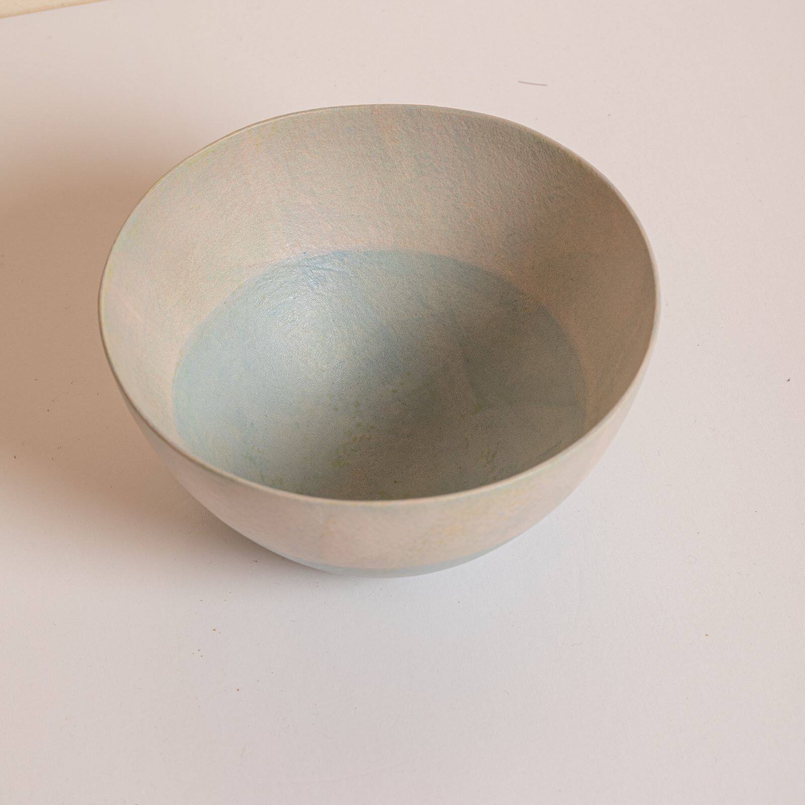 日本陶艺家斋藤一纯手工制作彩釉陶瓷斗笠碗