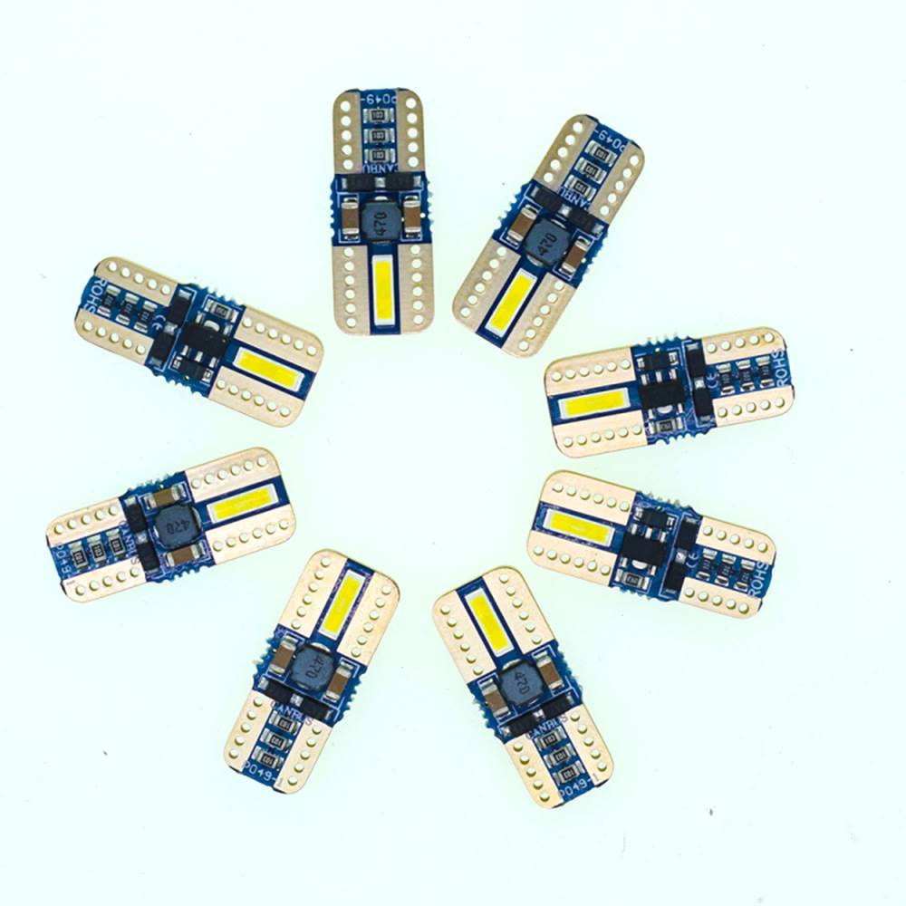 示宽灯改装汽车led透镜t10小灯泡超亮车外灯日行灯行车灯插泡通用