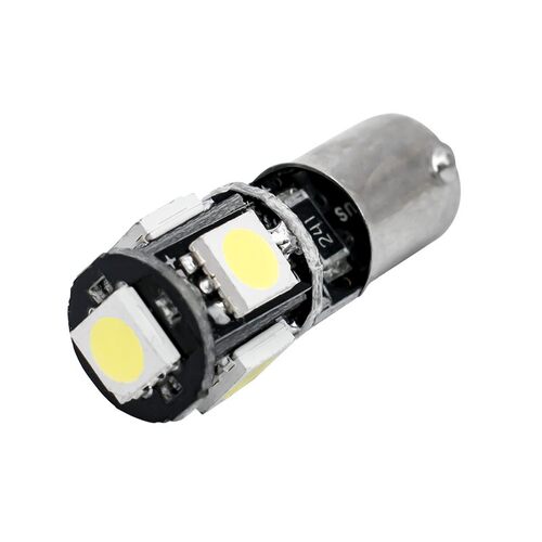汽车BA9S卡口小灯泡H6W阅读灯LED车内灯改装车顶灯示宽灯后备箱灯