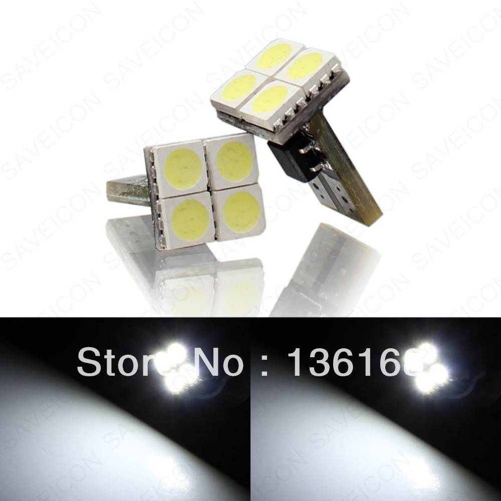 示宽灯超亮led透镜汽车车外灯日行灯改装通用行车灯t10冰蓝小灯泡