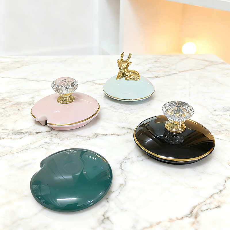 陶瓷杯盖配件轻奢马克杯盖