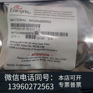 全新ENTEGRIS英特格气体过滤器WG3NS6RR2现需询价