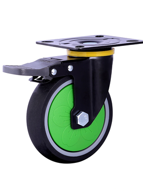 好意推原装轮子万向象平板车静音小脚轮转橡胶TPR不伤地板好易推