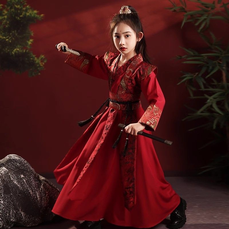 汉服女童花木兰儿童演出图片