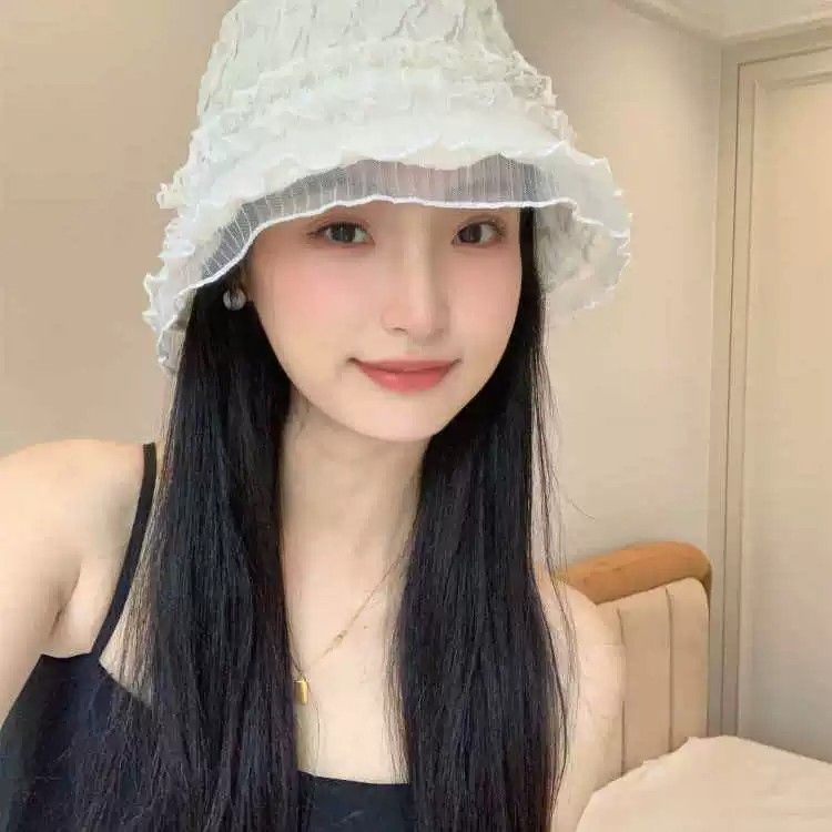 夏季薄款帽子假发一体女图片