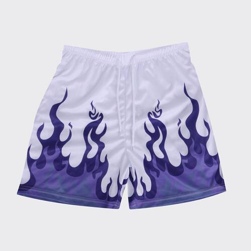夏季火焰美式运动休闲短