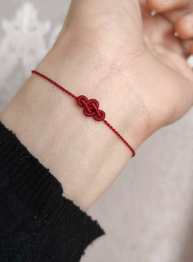 手工编织如意结手绳逢考