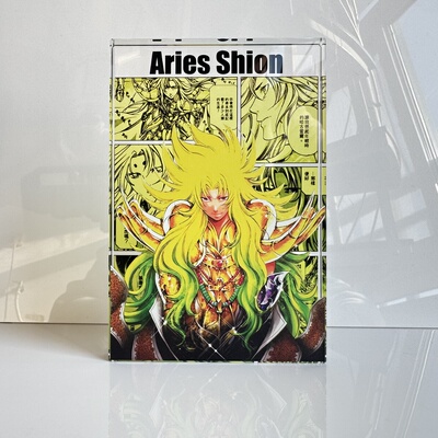 史昂白羊座圣斗士星矢冥王神话LC动漫周边立牌二次元亚克力水晶砖