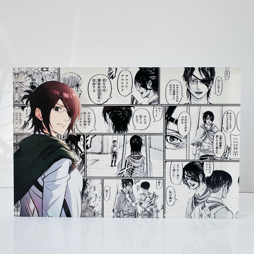 韩吉进击的巨人动漫周边定制卡通立牌桌面摆件装饰漫画亚克力砖