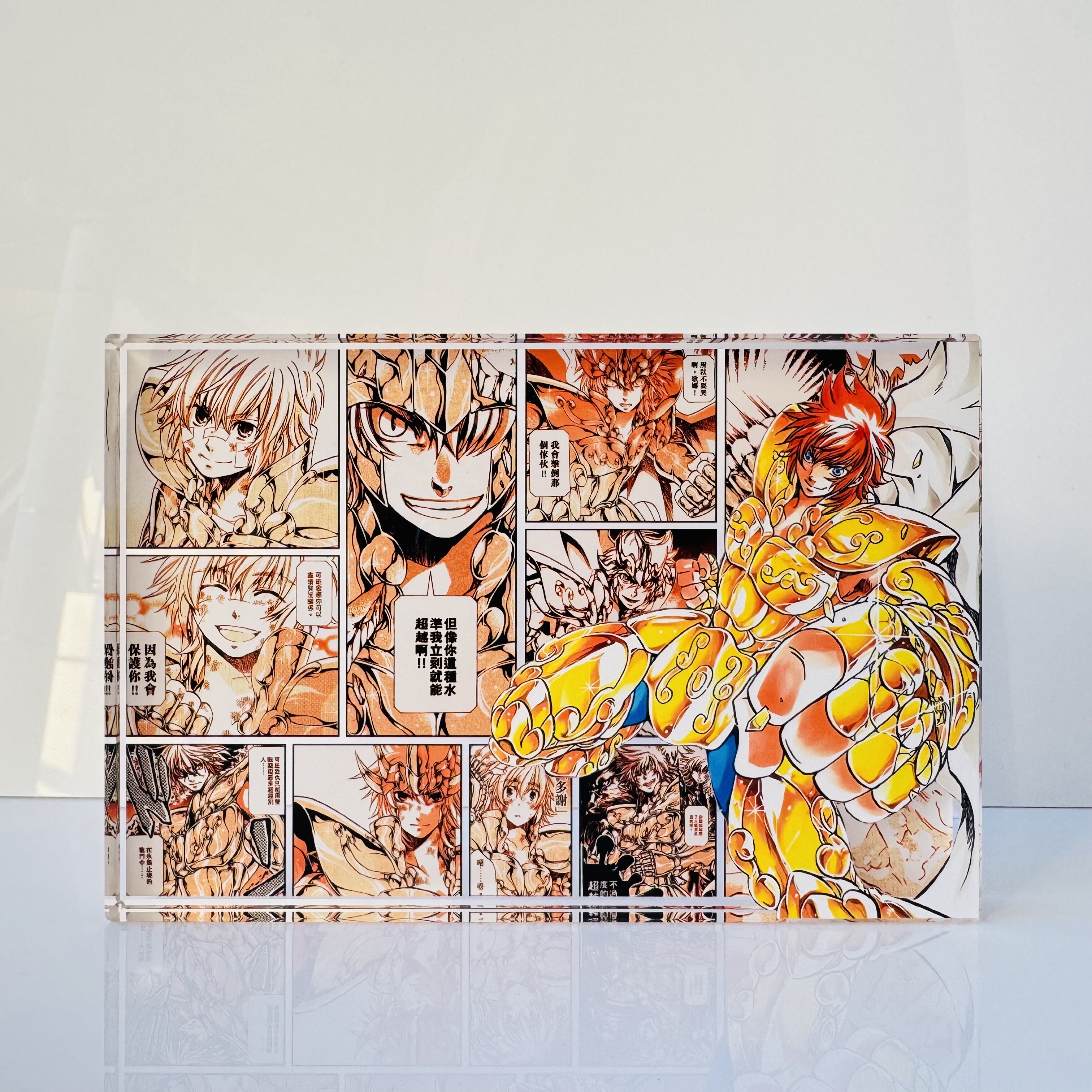 雷古鲁斯圣斗士星矢LC黄金狮子座动漫周边立牌二次元亚克力水晶砖