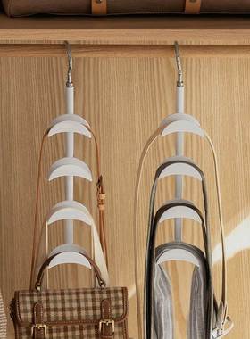 挂包包的挂钩家用卧室衣柜置物架可旋转放包架皮带收纳神器腰带架