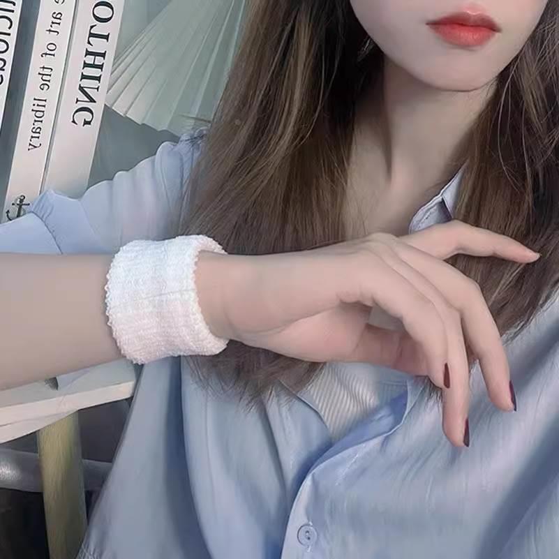 护腕遮手镯遮挡神器古法黄金手镯手链保护套防磕碰防刮花手腕套女