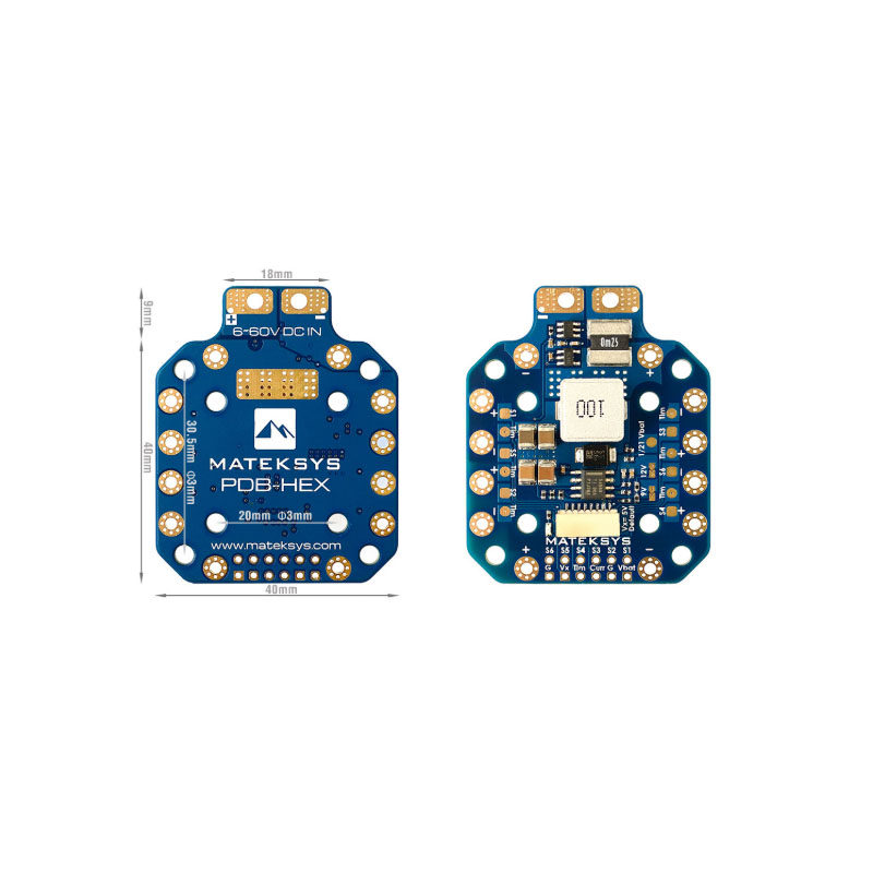 MATEK  PDB-HEX 12S 5V&12V 航模四周FPV穿越机分电板