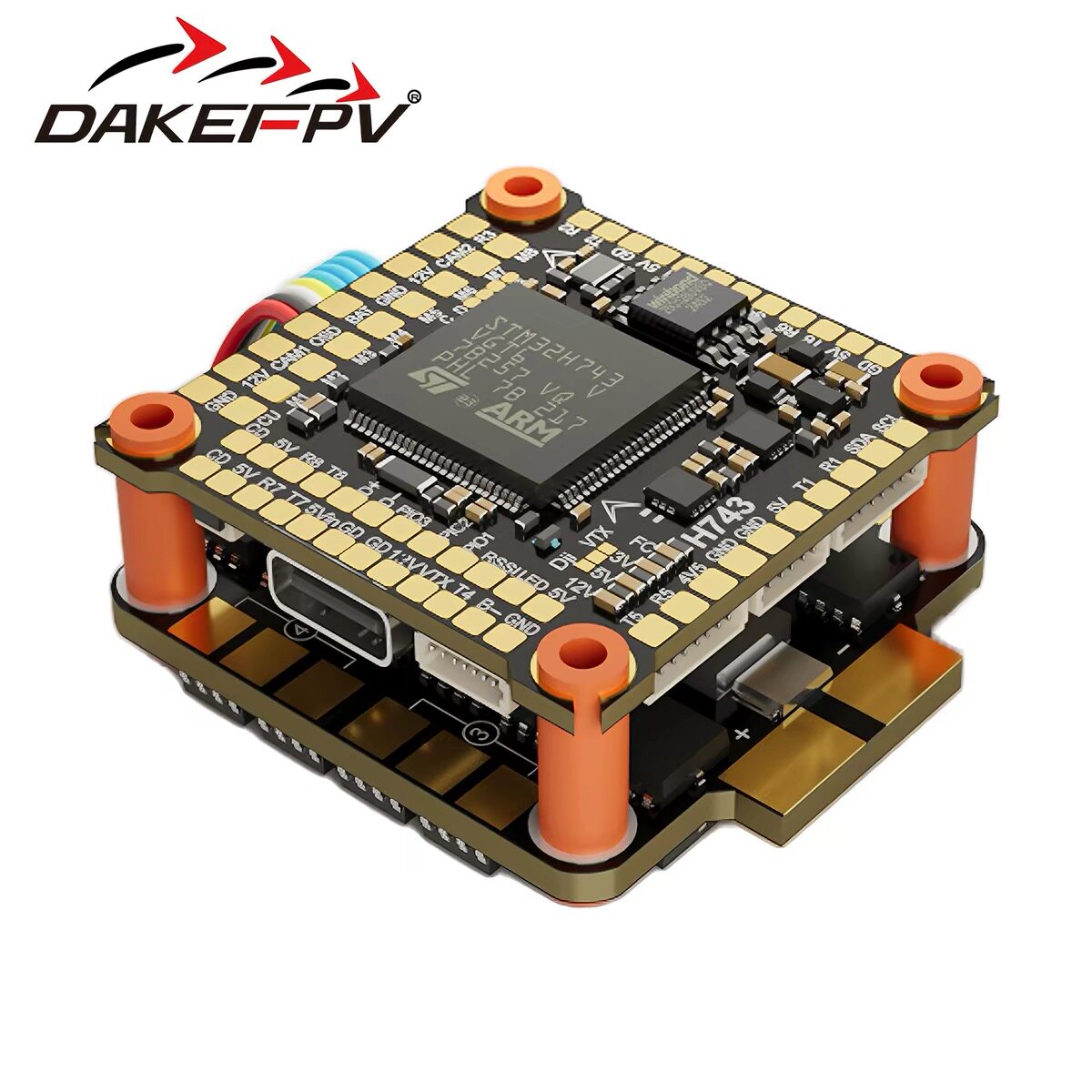 大科DAKE FPV H743飞控 3-8S70A电调飞塔8位电调航模穿越机四合一