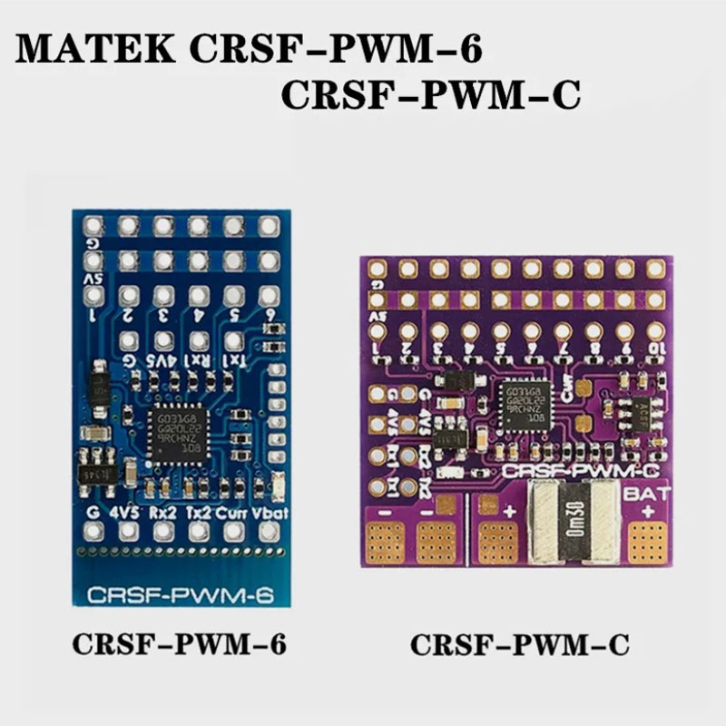 MATEK CRSF-PWM-6/ CRSF-PWM-C/ CRSF-PWM-V10转换器转接板接收机