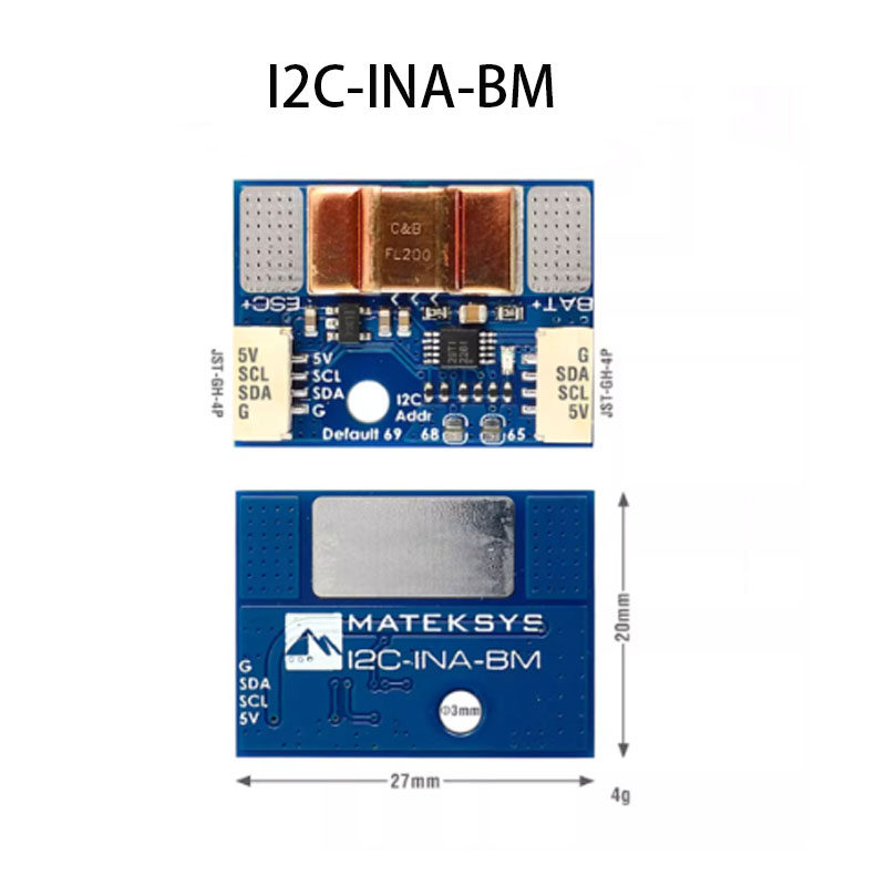Matek I2C-INA-BM POWER MONITOR  超精密I2C功率监测器