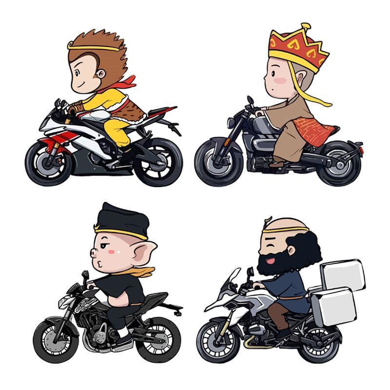 西游记车贴去抓妖怪大圣孙悟空唐僧车贴纸创意搞笑卡通车身贴防水