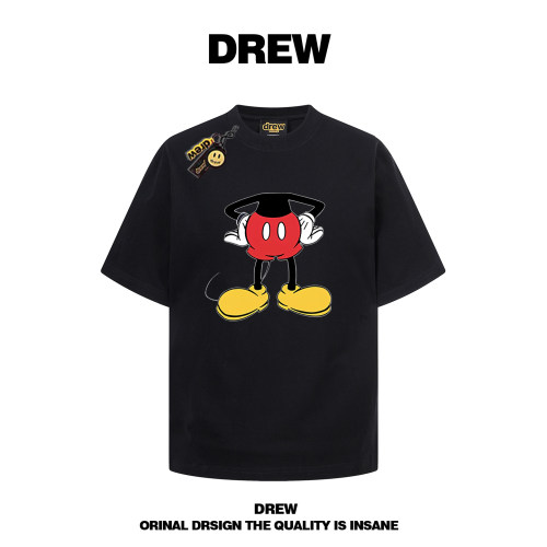 drew美式潮牌米奇印花纯棉T恤